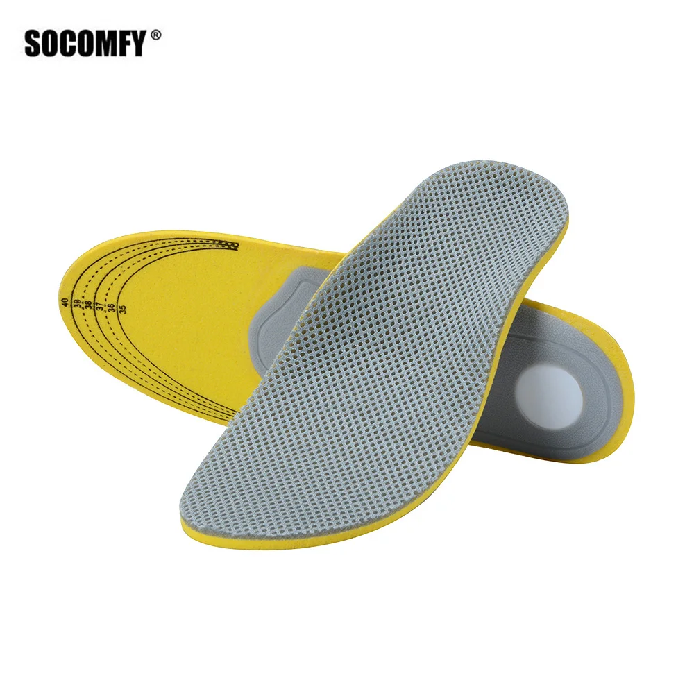 

SOCOMFY Breathable Arch Support Insoles Sport Shoe Pad Performance Inserts Feet Heel Pain Relief Orthopedic Insoles