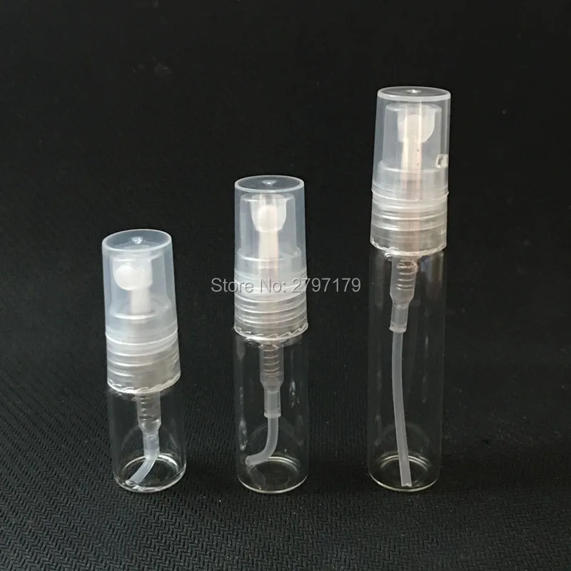 

20pcs Refillable 2ml 3ml 5ml Mini Essential oil Glass Spray Bottle Empty Portable Perfume Glass Bottles