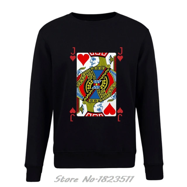 Men Brand Clothing Casual Male Sweatshirt Jack of Hearts Hoodie