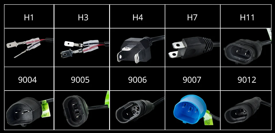 Foxcnsun LED Car Headlight 12000LM with 3 Sides Light H1 H3 H4 H7 H11 H8 H9 9005 HB3 9006 HB4 80W CSP Chip 12V 24V 6500K Hi Lo  (11)