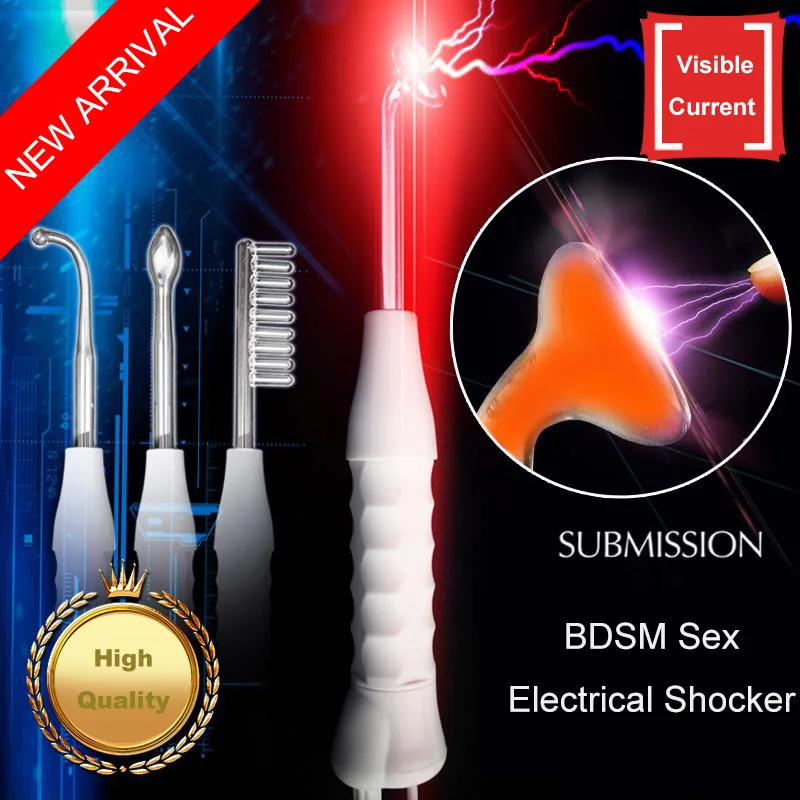 Electric Shocker Submission Electro Shock Nipple Stimulation Twilight Wand Massager Intimate Sex Products Sex Toys for Woman the submission