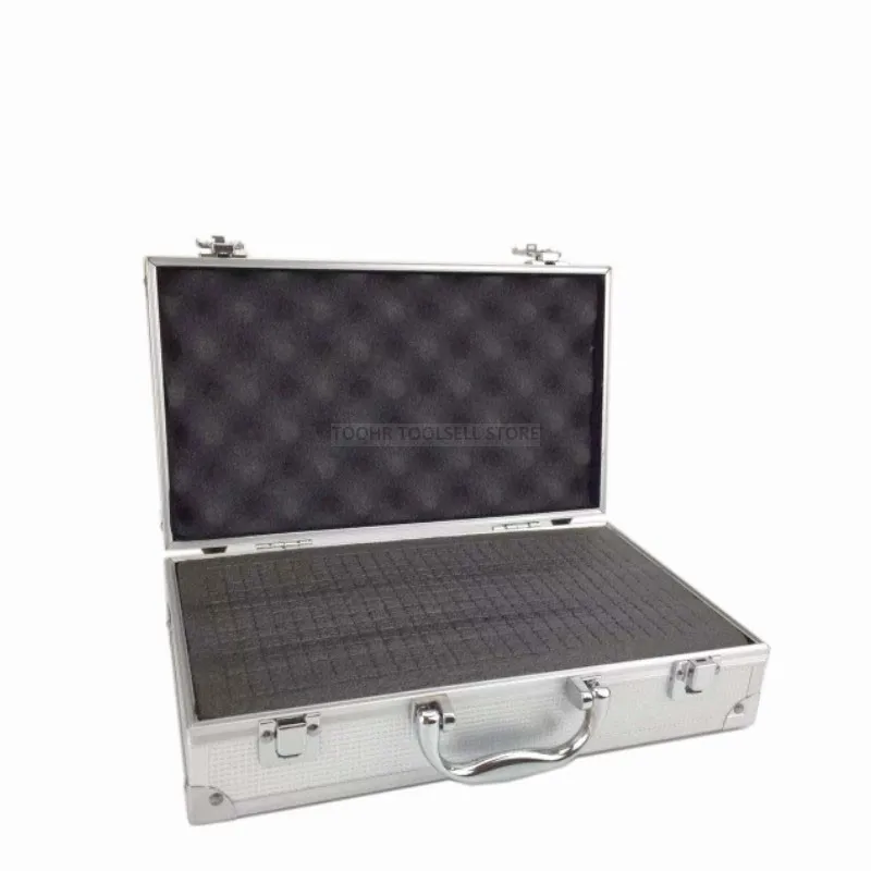 Portable aluminum tool box outdoor safety equipment case instrument box Suitcase hardware storage box with pre-cut sponge heavy duty tool bag Tool Storage Items