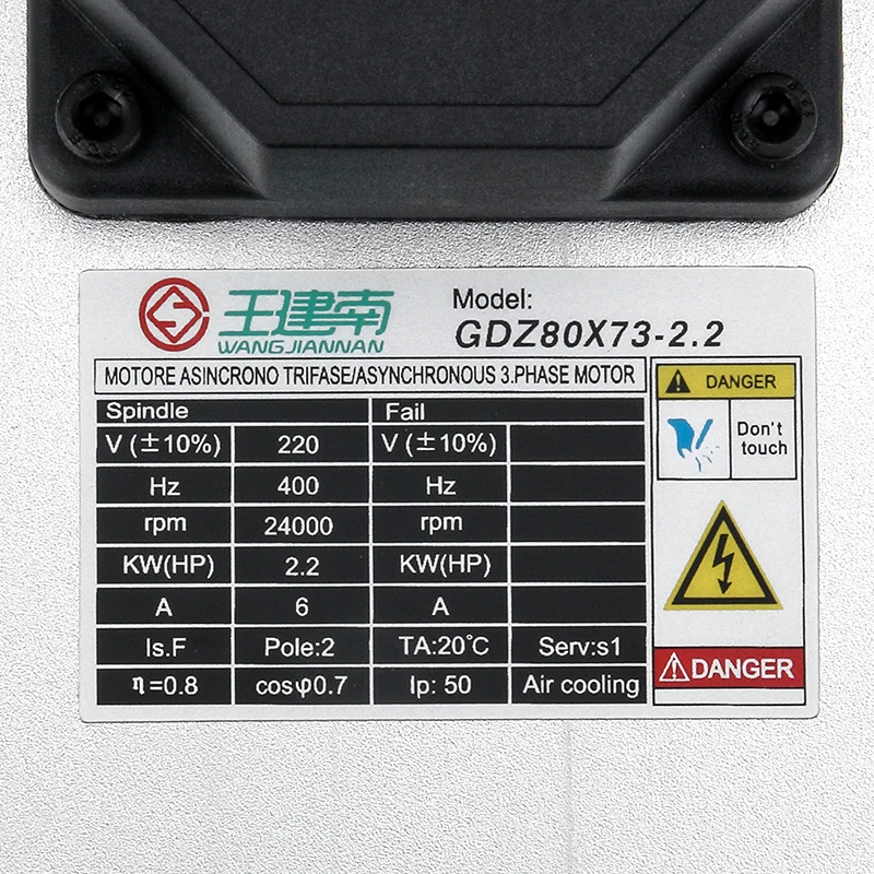 2.2kw с воздушным охлаждением квадратный Шпиндельный мотор комплект 2200 Вт шпиндель + 2.2kw 220 В Инвертор + ER20 цанговый воздушный шпиндель мотор