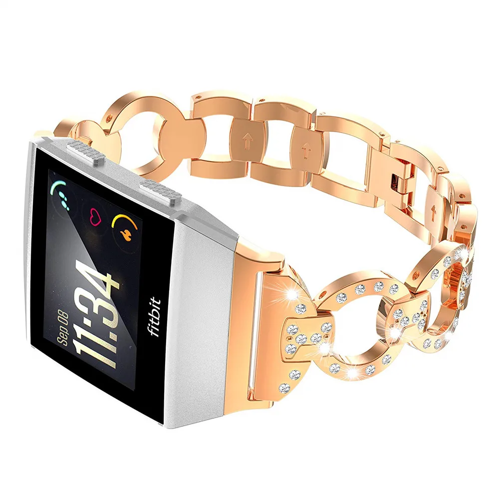 Для Fitbit ионический ремешок из нержавеющей стали 20 мм Smartwatch металлический сменный ремешок на запястье для Fitbit Ionic Смарт-часы