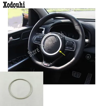 

for Kia Sportage KX5 2016 2017 2018 car sticker body styling detector Steering wheel Interior Kit Trim lamp frame parts 1pcs