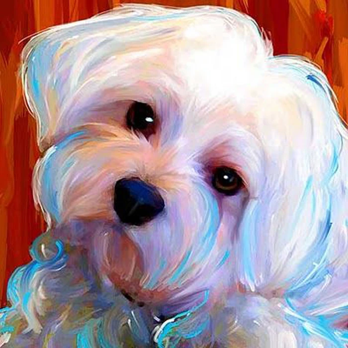Intertoys lap dogs мальтийские собаки Алмазная вышивка цветок 5d diy картина paket полная