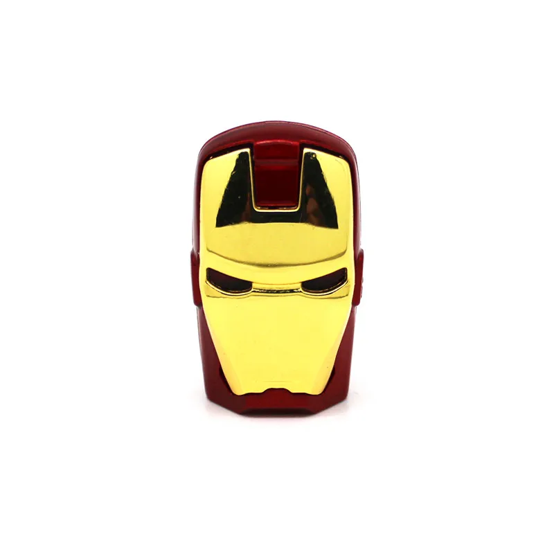 USB флеш-накопитель super hero 128MB Мстители 4G 8G 16G 32G Железный человек/Халк/Тор Флешка 64GB карта памяти - Цвет: Iron Man mask