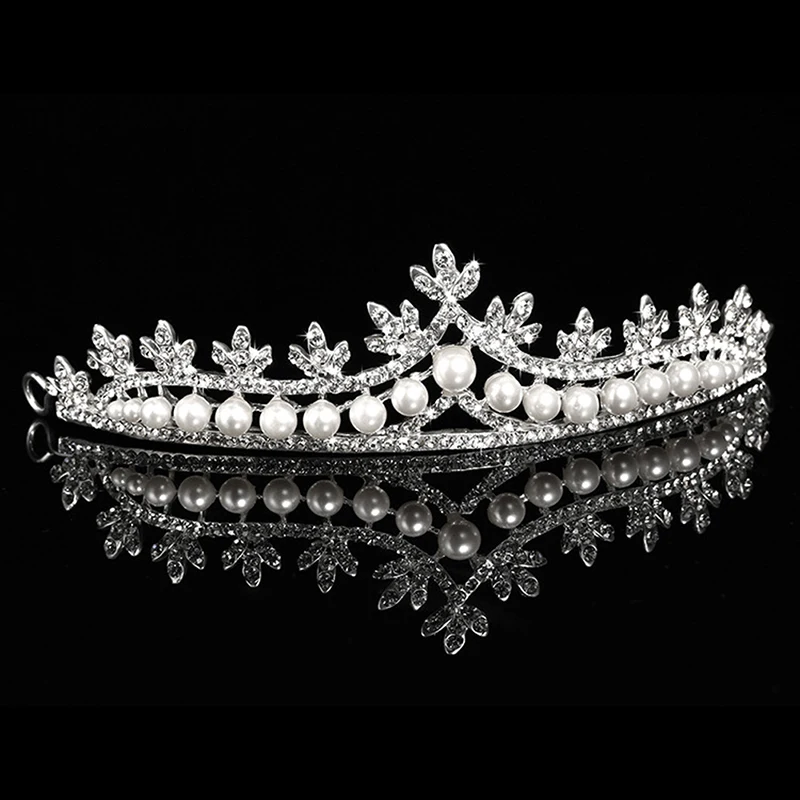 Gorgeous Tiaras And Crown Queen Diadem Shiny Crystal Rhinestone Crown Wedding Bride Princess Tiara Headband Women Hair jewelry