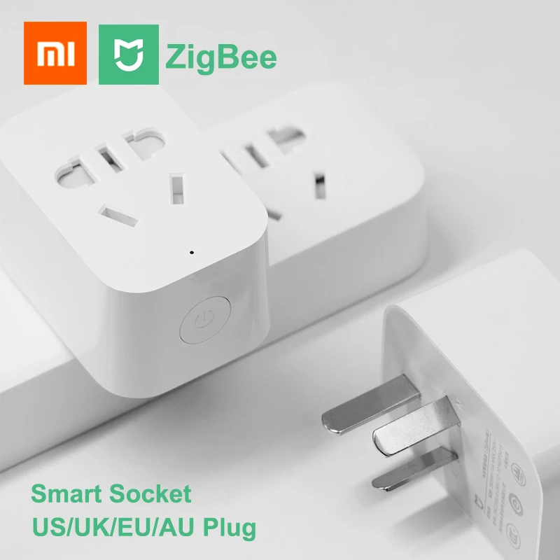 Xiaomi mi jia ZigBee умная розетка WiFi приложение Беспроводное управление Переключатели