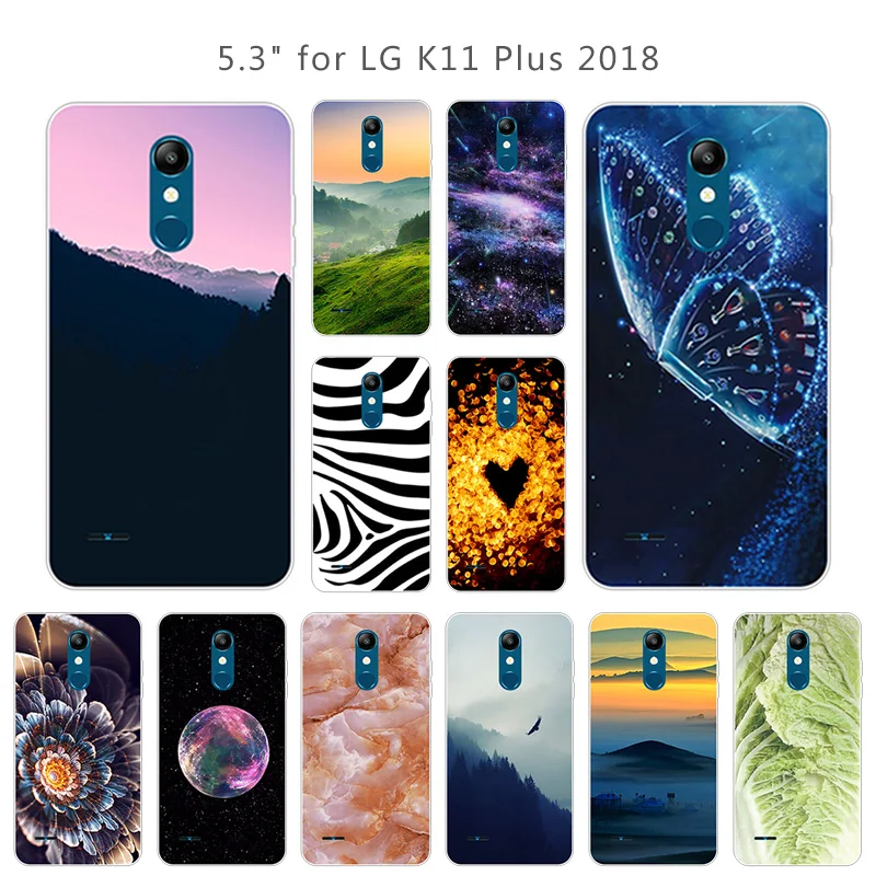 Чехол для телефона LG K11 Plus 2018 5 3 дюйма Мягкий силиконовый чехол K11a защитный задней