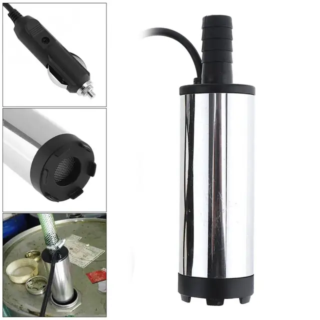 12v 38mm Portable Stainless Steel Car Electric Submersible Pump Fuel 12v 38mm Portable Stainless Steel Car Electric Submersible Pump Fuel Water Oil Barrel With