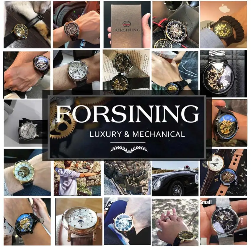 Forsining новые модные водонепроницаемые мужские s часы лучший бренд Роскошные автоматические часы мужские серебряные механические часы reloj hombre