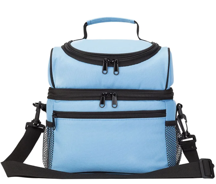 

Fashion Men Women Crossbody Cooler Bales Thermal Insulated Lunch Bags Tote Double Layer School Food Storage Box Bento Pouch D426