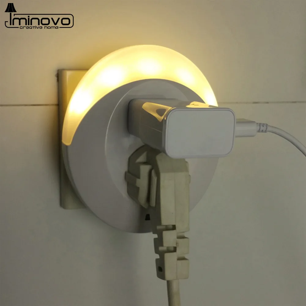 Aliexpress.com : Buy IMINOVO Light Control USB Night Lights Wall Lamps LED Multifunction Socket ...