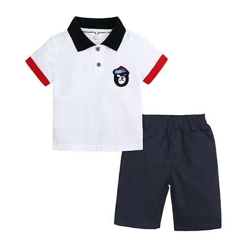 High quality Children clothing sets Baby boys girls t shirts+shorts pants sports suit kids clothes CCS357 12