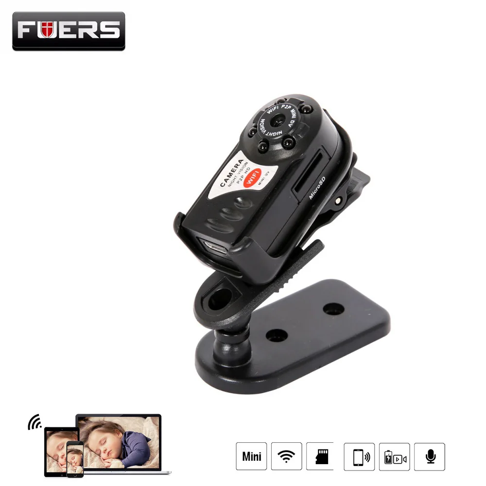 Fuers Новые HD Q7 мини Камера WiFi инфракрасная смарт-камера Ночное видение Камера DV DVR Беспроводной IP Cam видеокамера Voice Регистраторы приложение