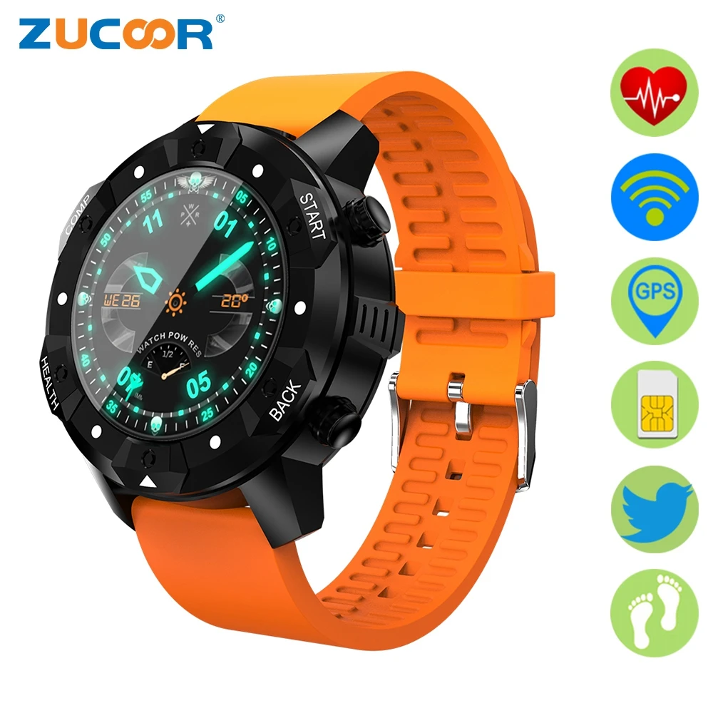 ZUCOOR Smart Watch Wrist Watches Electronic Fitness Android Clock