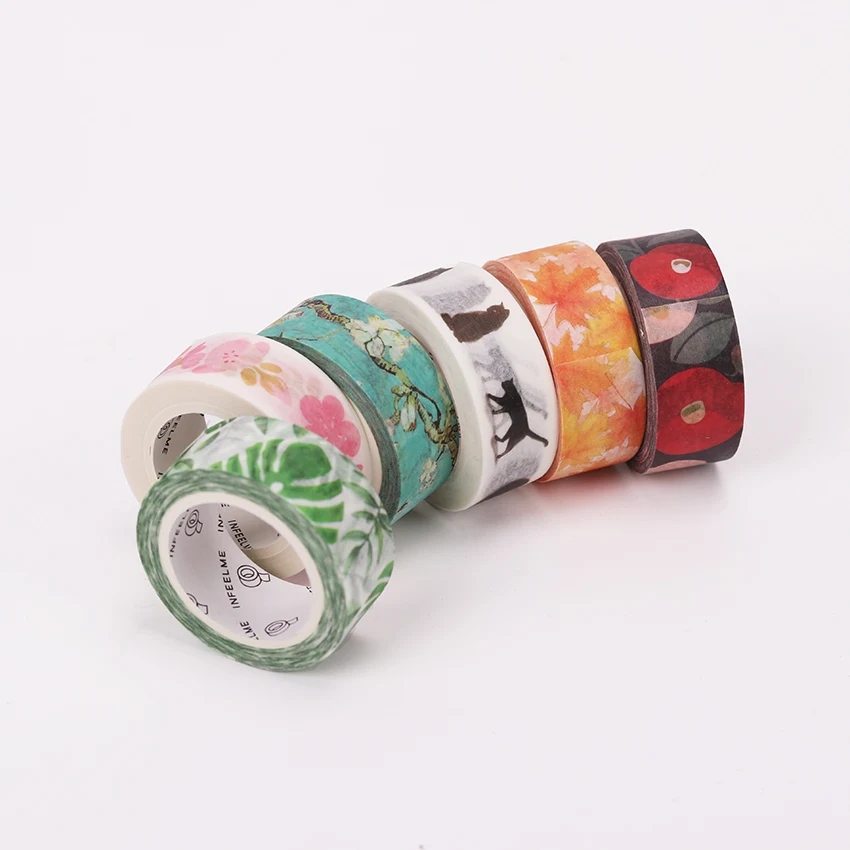 1 шт. декоративная лента для цветов 15 мм x 7 м|plant washi tape|adhesive tape diyscrapbooking masking |