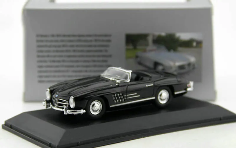 1/43 сплав 300 SL классические автомобили-трансформер Игрушки Diecasts Коллекция спортивных автомобилей модели игрушки для взрослых детей - Цвет: Черный