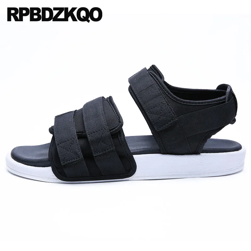 Дизайнерские черные мужские сандалии 2019 открытые летние туфли спортивные, дышащие известный бренд спортивная модная пляжная обувь на