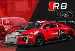 Горячая Распродажа 1:32 коллекционные сплава литые машинки модель R8 LMS гонки металла модель сплава отступить огни спортивные автомобили