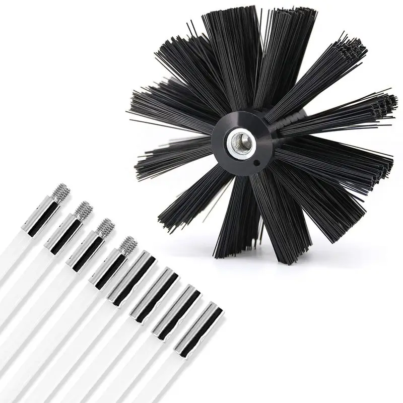 

Dryer Duct Cleaning Kit, Flexible Lint Remover, Can Use With A Power Drill Or Without A Power Drill, Includes Eight (8) Flexib