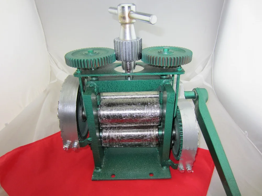 Hand Operated Jewellers Roller Mill, mini gold rolling mill with