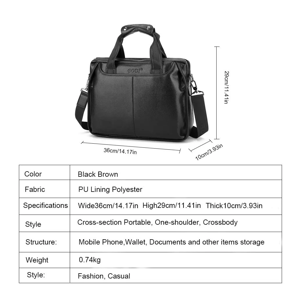 Мужской деловой портфель сумка для ноутбука сумка через плечо сумка-мессенджер офисная компьютерная кожаная сумка для ноутбука Мужская Сумка для документов ts