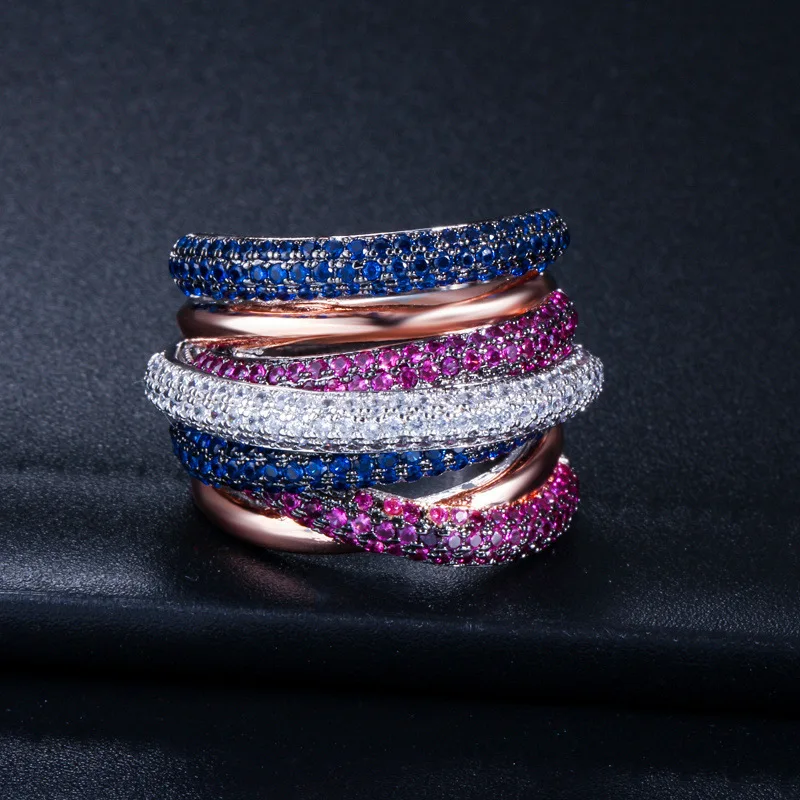 

Personalized Zircon Stone Rings For Women Engagement Wedding Band Promise CZ Stone Fashion Female Jewelry