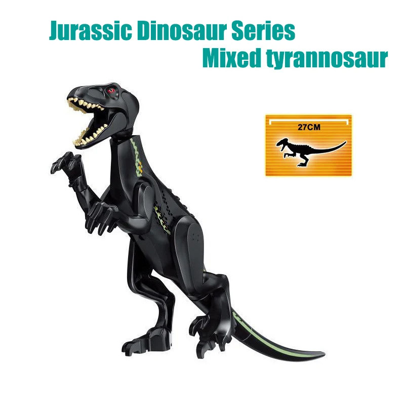 Мир Юрского периода Динозавр Король Размер тираннозавр Птерозавр смешанный тиранический дракон игрушка Цифровой кирпич совместимый lgoing JM199