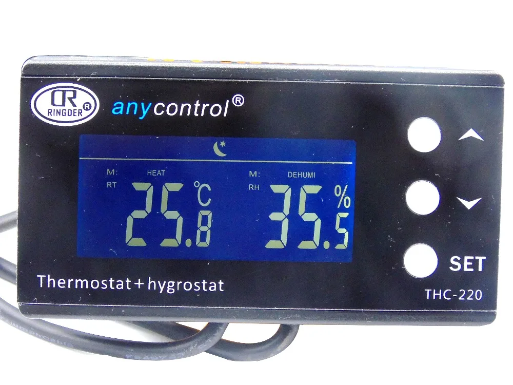 Инкубатор для яиц интеллектуальный регулятор температуры и влажности с термо-гигростатом теплицы Террариум для рептилий
