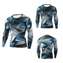 Наружная альпинистская Футболка компрессионная Мужская дышащая и быстросохнущая майка для бодибилдинга фитнес тяжелая атлетика T-shi