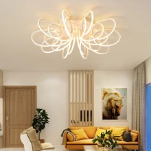2018 New Aluminum Modern Led Ceiling Lights for living room bedroom Home Decoration ceiling Lmap lamparas de techo plafonnier black white led ceiling lights for living room lights bedroom plafonnier led home indoor ceiling lamp lamparas de techo fixture