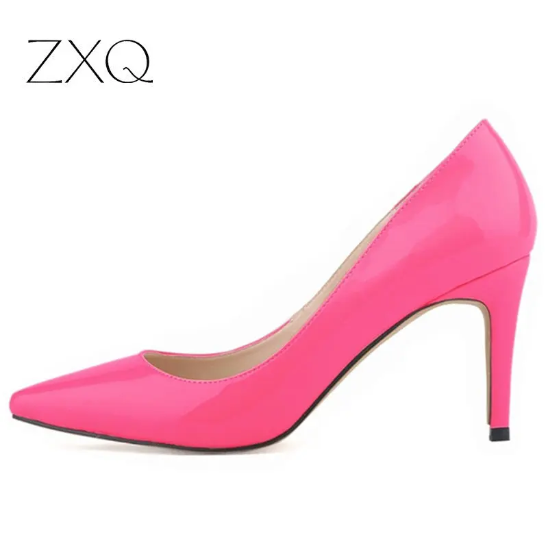 

Women Pumps High Heels 2017 Fashion Pointed Toe Women Shoes Thin Heels Pumps 10cm High Heels Red Shoes Woman