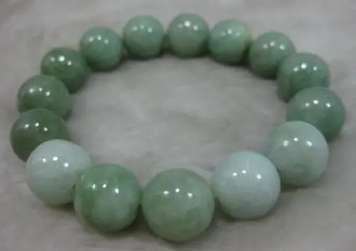 

Free shipping 02149 NATURE GRADE "A " GREEN BEADS Semi-precious Stone BRACELET