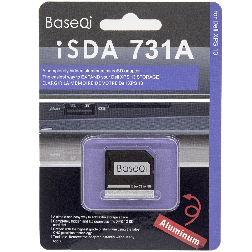 Алюминиевое устройство считывания карт памяти Micro SD/TF для Dell XPS 13 дюймов|microsd