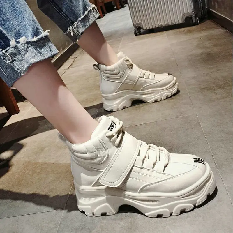 

Winter Woman Plush Warm short Boots Platform Martin Boots Genuine Leather Women Winter Ankle Boots Waterproof Shoes LG-86