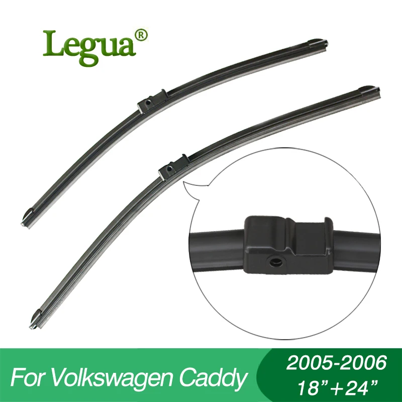 

1 set Wiper blades for Volkswagen Caddy(2005-2006),18"+24",car wiper,Boneless wiper, windscreen, Car accessory