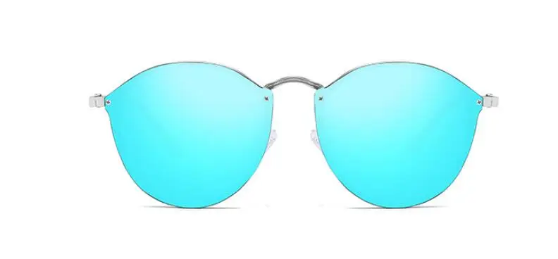 Новинка, модные солнцезащитные очки кошачий глаз, женские роскошные милые Солнцезащитные очки без оправы, Ретро стиль, солнцезащитные очки для женщин, фирменный дизайн - Цвет линз: C6