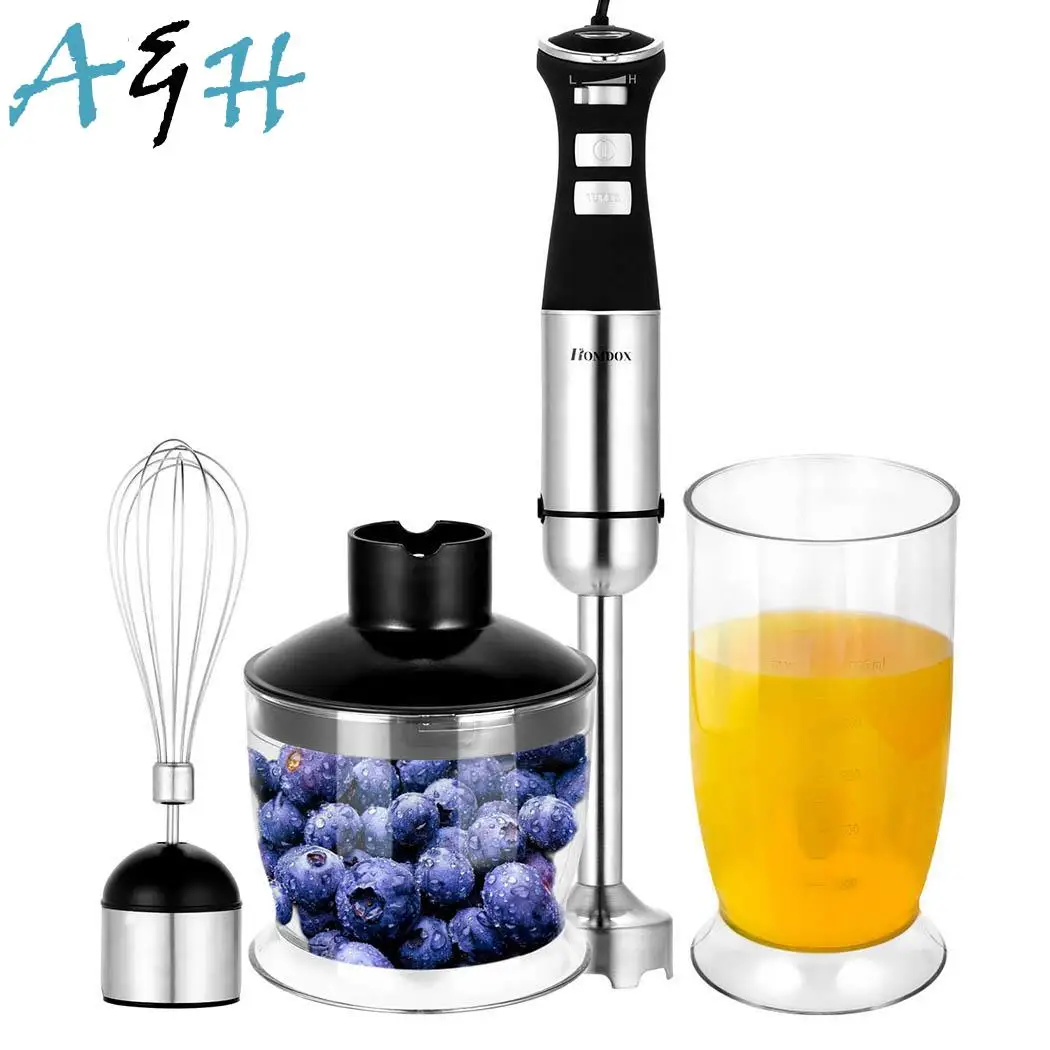 

4 In 1 Electric Hand Mixing Food Stirring Chopping Whisk Kitchen Favor
