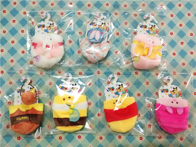 

Tsum Tsum Mini Plush Easter Bunny Rabbit Eggs Dress Clothes Piglet Eeyore Bear Bee Roo Kids Toys for Children Gifts
