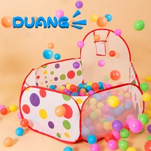 Детский шестигранный детский манеж в горошек мяч для помещений бассейн с игровой корзиной тент для детей с корзиной защитная сетка детская игровая площадка Tienda Corralito