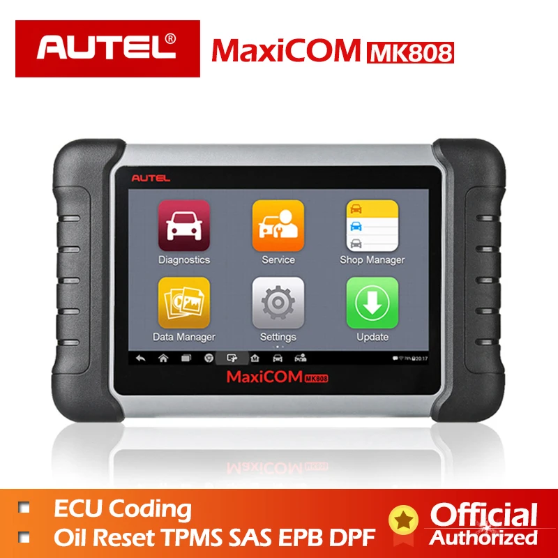Autel MaxiCOM MK808 OBD OBD2 EOBD Diagnostic Tool Automotive scanner Code reader key programmer MX808 car diagnostic OBDII Cable