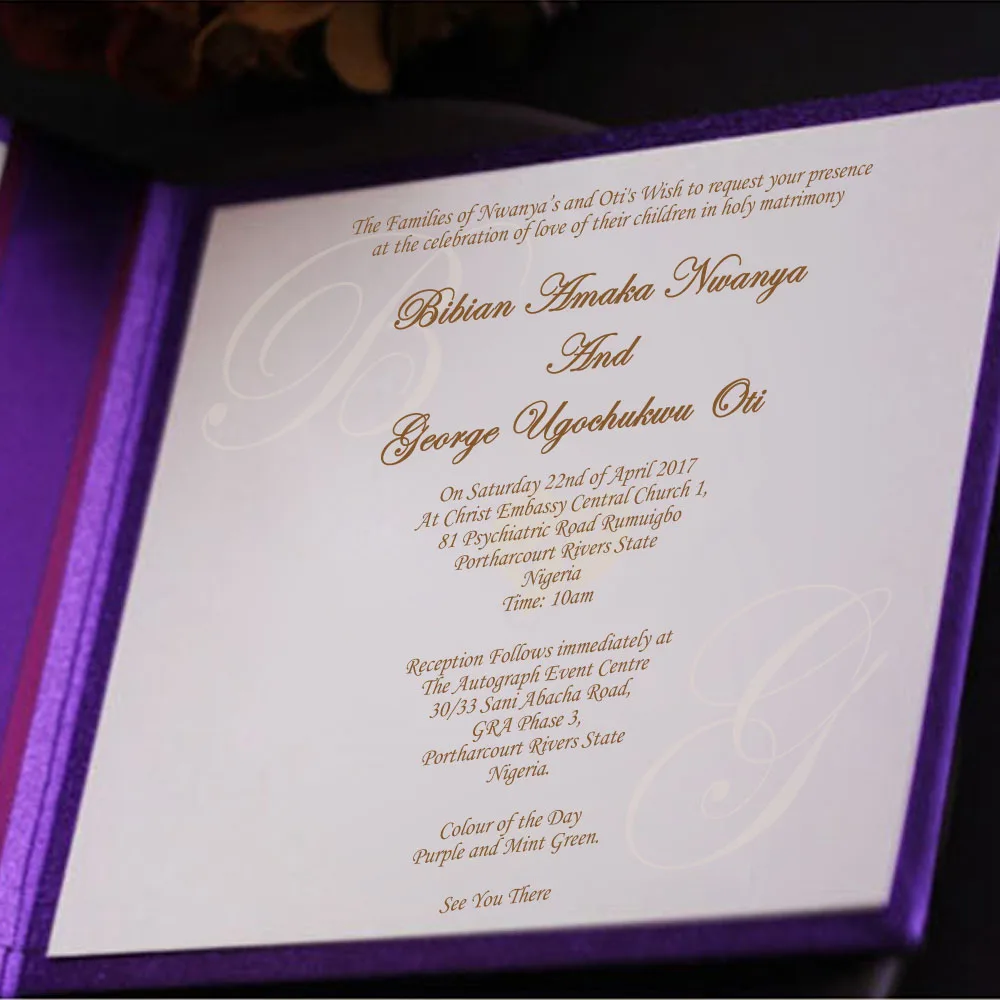 invitation cards samples for events