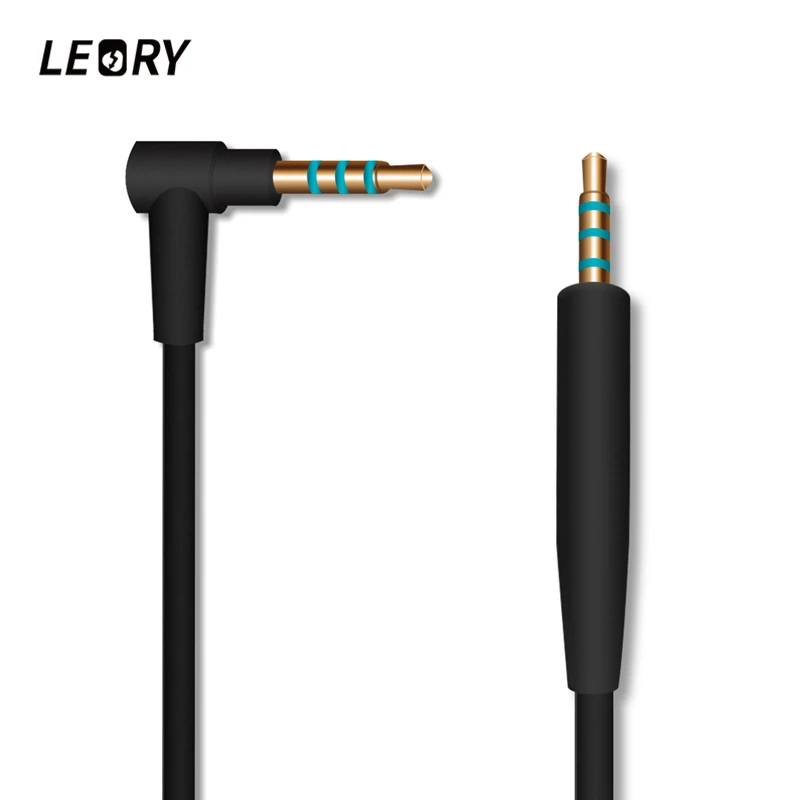 

LEORY 2.5 To 3.5mm Audio Cable Cord For Bose QC25 Quiet Comfort Headphone With Mic Volume Control For IOS Android System 1.5m