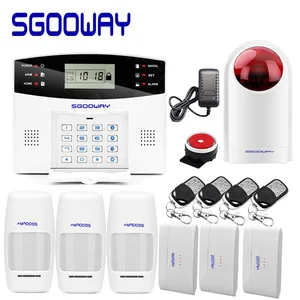 Sgooway EN RU ES PL FR беспроводной домашней безопасности GSM сигнализация охранная система приложение пульт дистанционного управления рычаг снятия - изображение