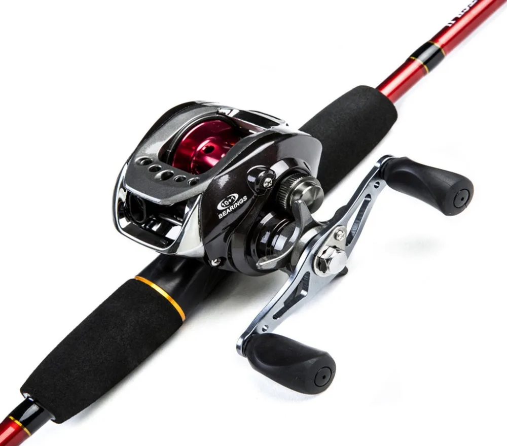 Catch.U 1.8M Fishing Rods Carbon Spinning Fishing Pole Spinning Fishing Rod 2 Section Lure Casting Pole     (12)