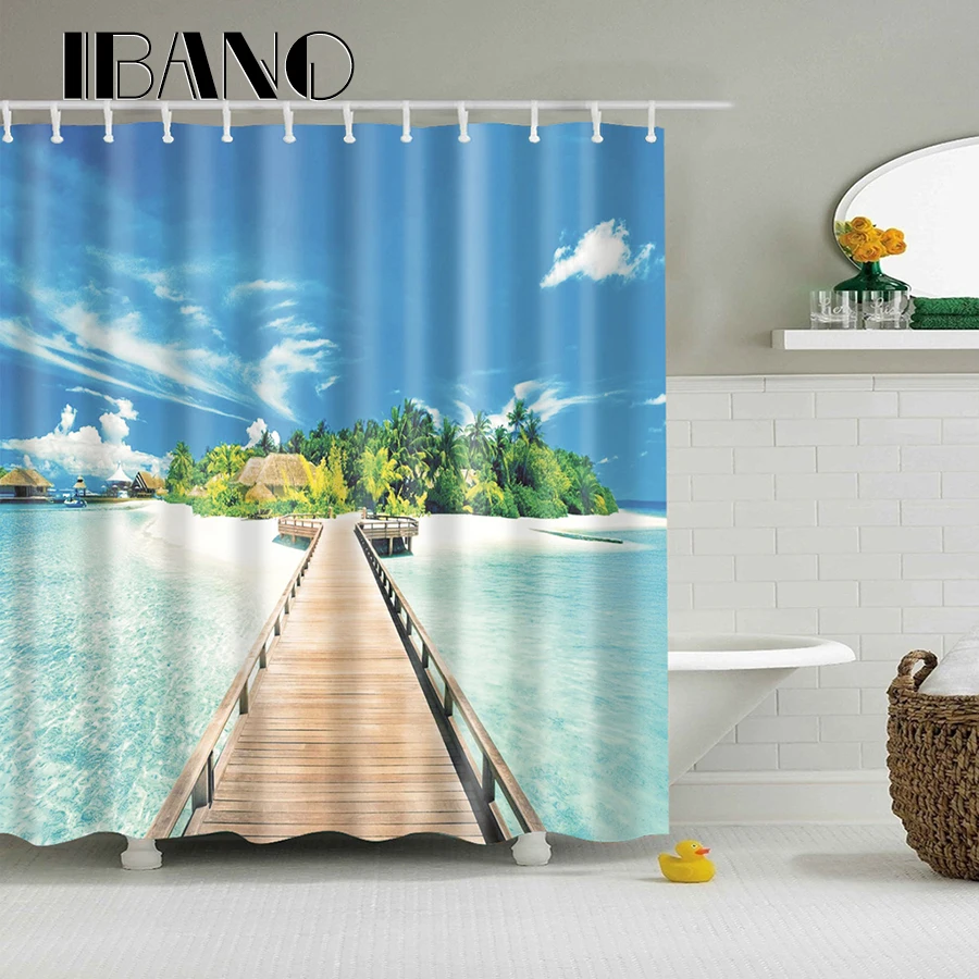 Get Plage de douche tissu rideaux Free