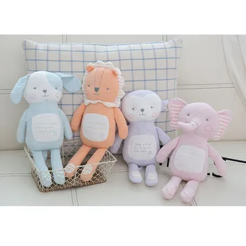 

Nordic Style Rabbit Bear Elephant Pillow Cushion Toys, Cotton Animal Plush Toys, Children's Toys, Baby Room Decoration