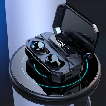 

TWS G02 Bluetooth 5.0 9D Stereo Earphone Wireless Earphones IPX6 Waterproof Earphones 3300mAh LED Smart Power Bank Phone Holder